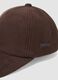 Brown stretch-fabric cap ALTAVIA STUDIO_1