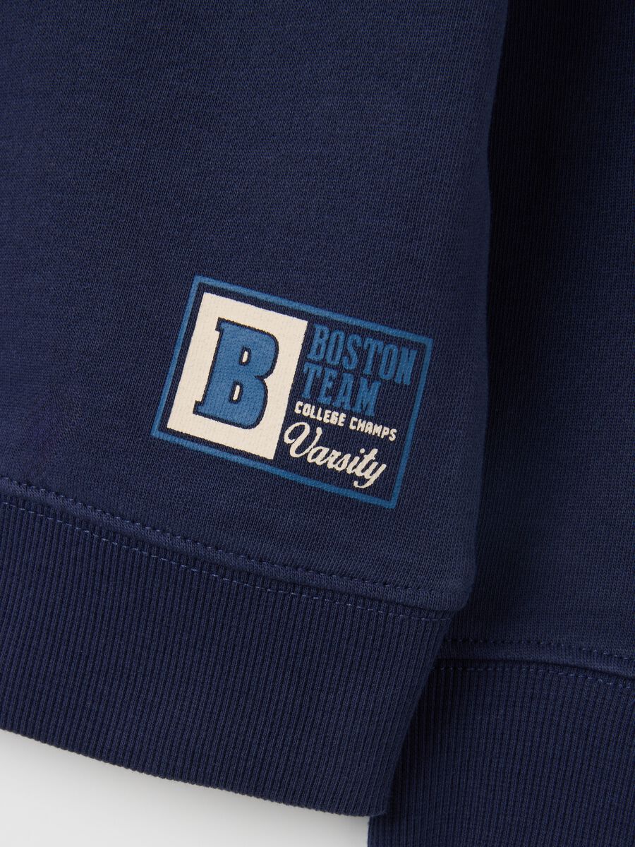 Regular fit pure cotton blue children's sweatshirt_3
