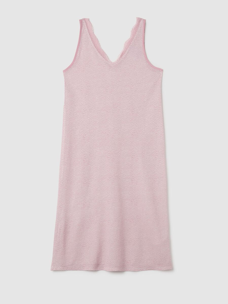 Camicia da notte rosa in puro viscosa _4