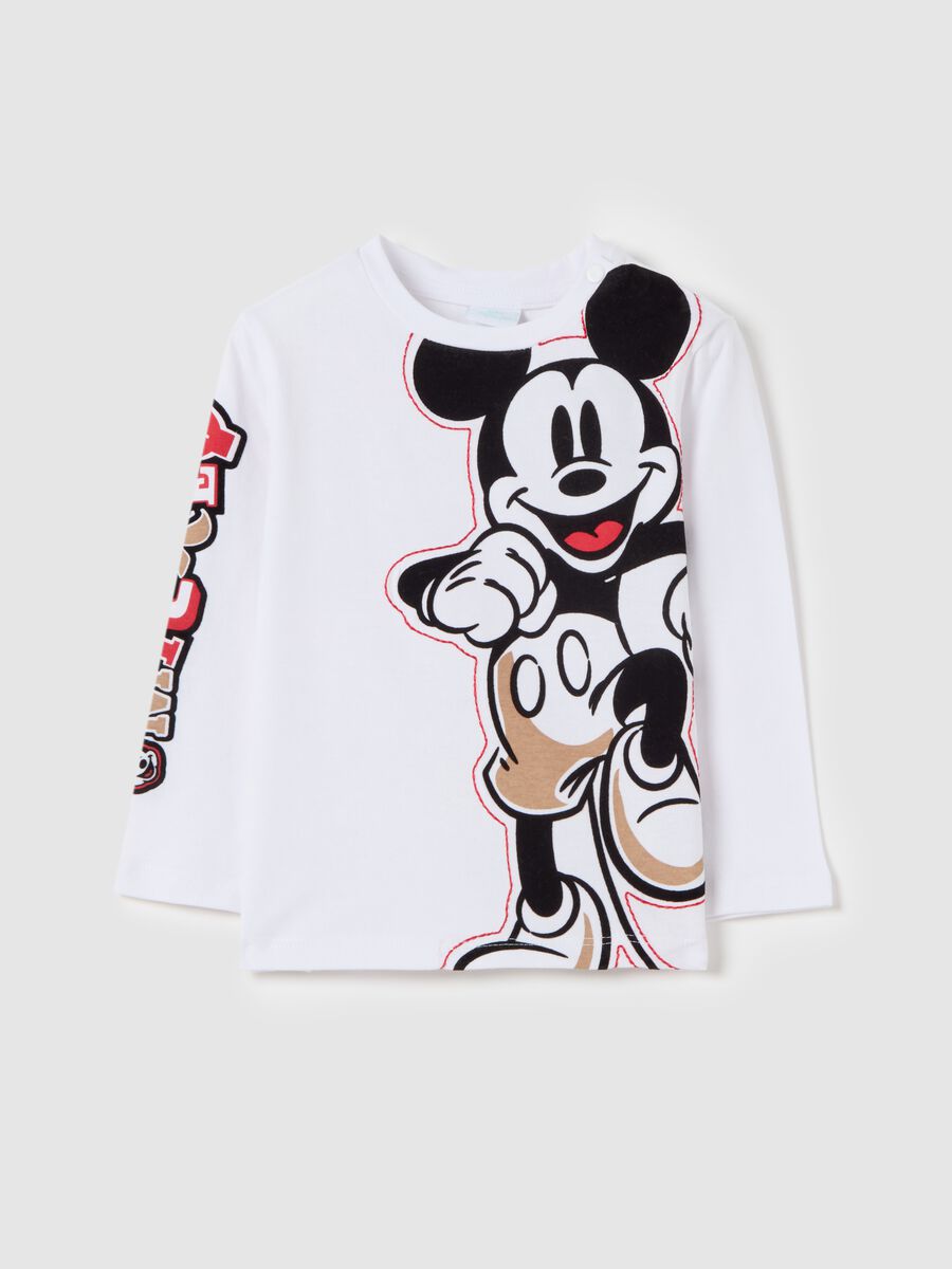 T-shirt in cotone bio con stampa Topolino_0