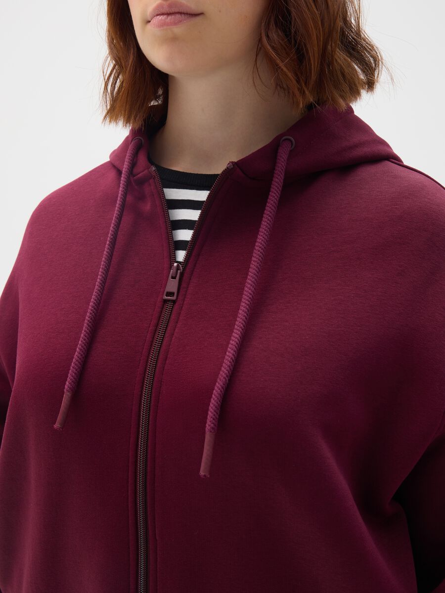 Purple Cotton Sweatshirt Regular Fit_2