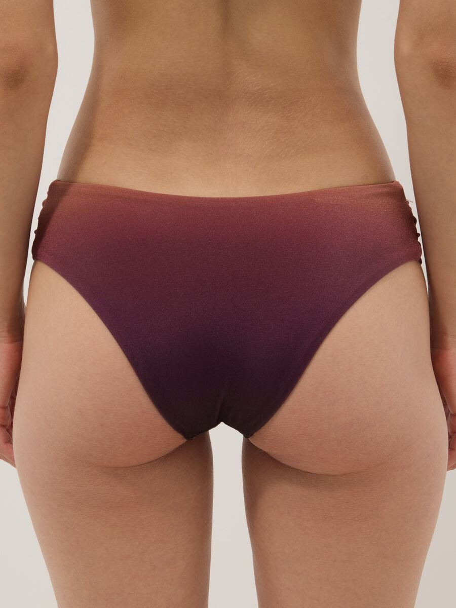 Brown stretch swim briefs with ombr&eacute; effect_2