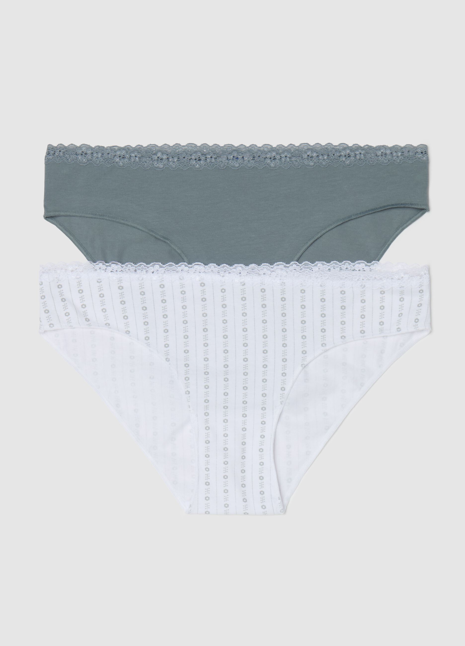 Two-pack briefs in stretch cotton