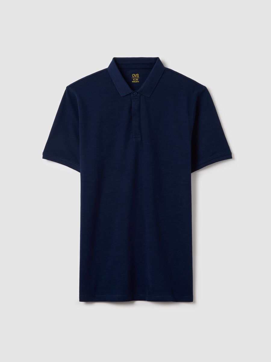 Regular-fit polo shirt in jersey slub_0