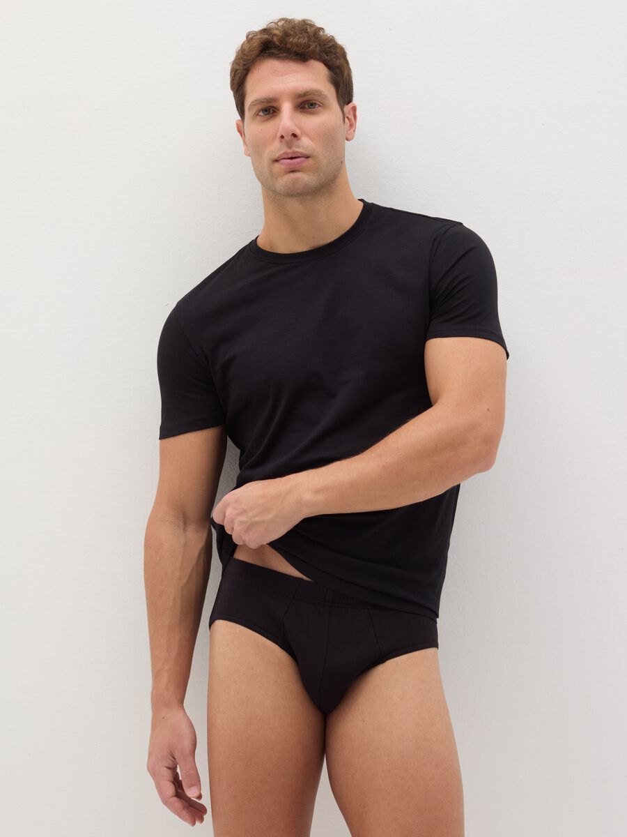 Briefs in stretch cotton_0