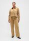 Beige Stretch Denim Trousers_4