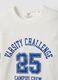 White organic cotton T-shirt with varsity print for boys_4