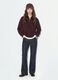 Jeans denim blu bootcut in cotone elasticizzato_0