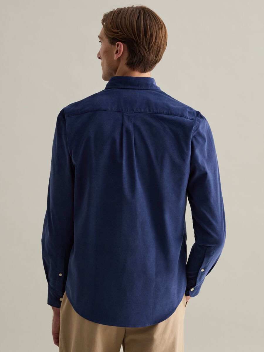 Corduroy shirt with button-down collar_2