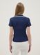 Blue stretch cotton short-sleeve polo shirt, regular fit_2