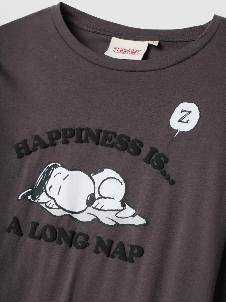 Peanuts organic cotton pyjama set in anthracite grey_5