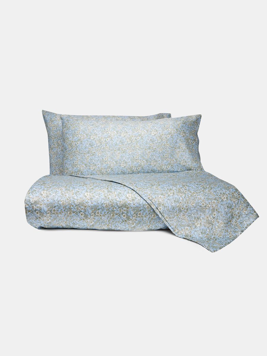 Double bed duvet cover set with 2 pillowcases in satin_0