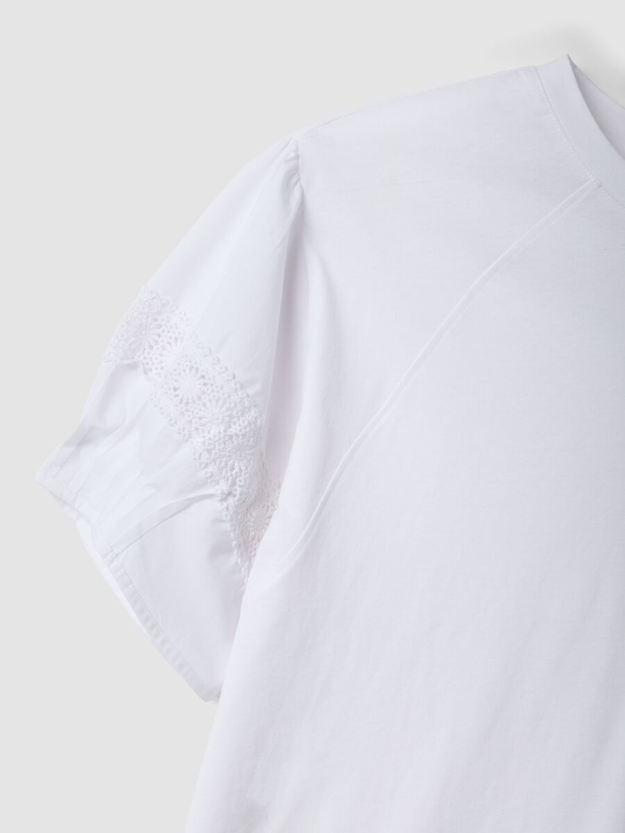 White pure cotton regular-fit T-shirt_1