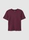 Purple pure cotton regular fit T-shirt_4