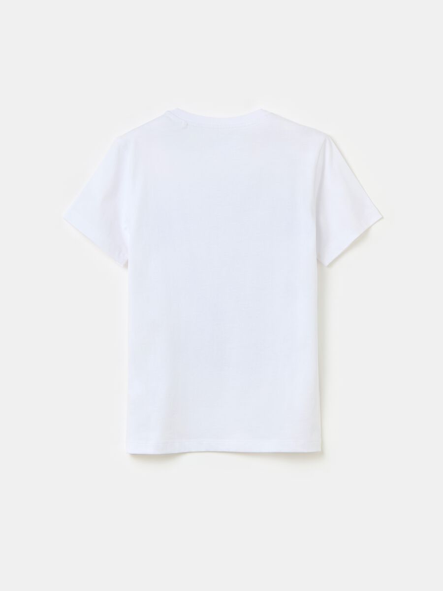 T-shirt in cotone con stampa_1