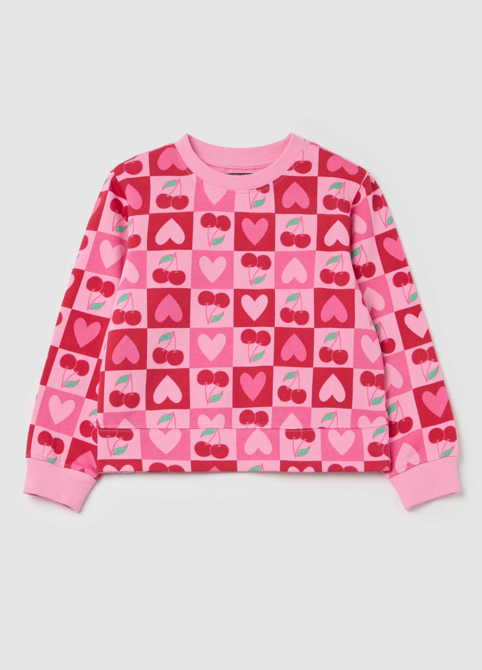 French terry sweatshirt with print
