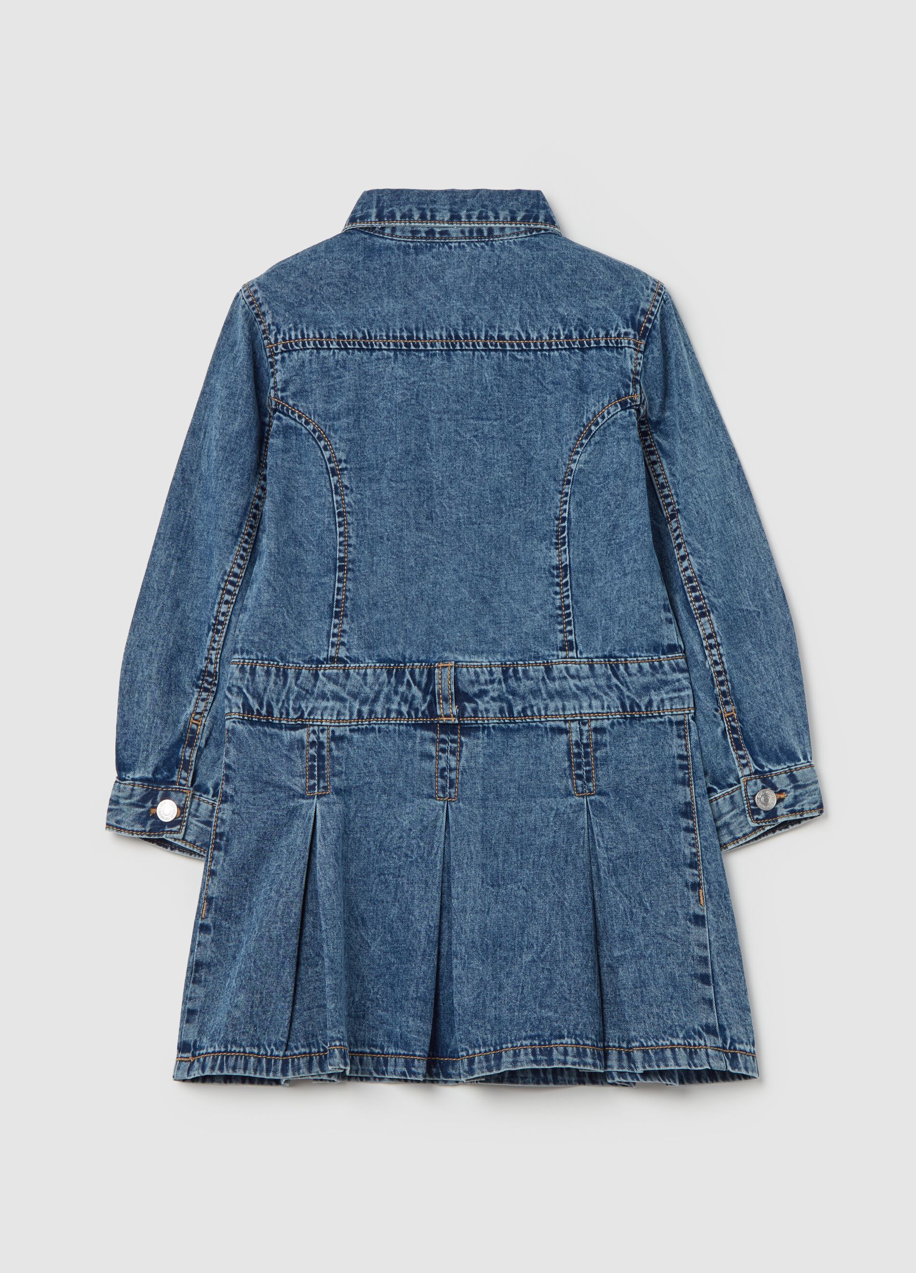 Vestito in denim acid wash Lavaggio medio OVS KIDS da Bambina OVS