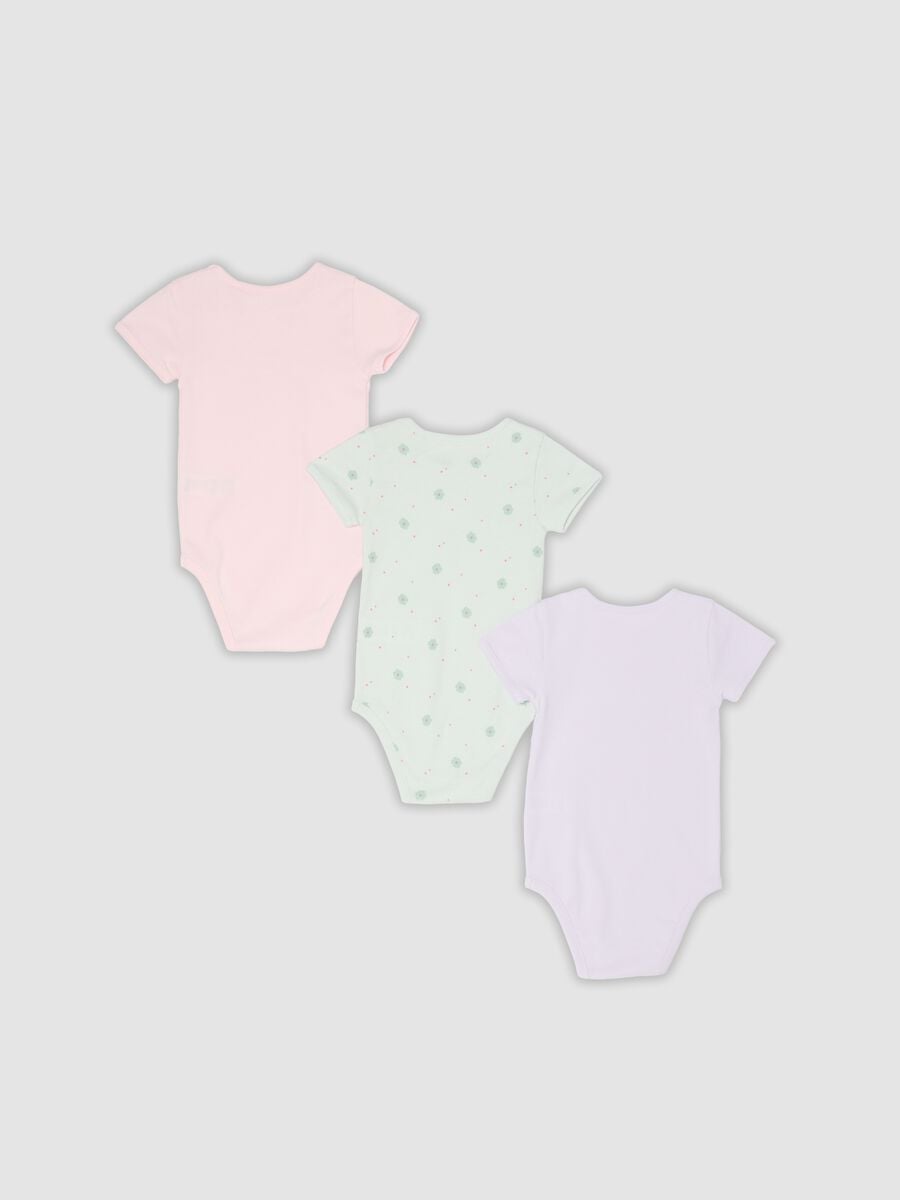 Tripack di body multicolor in cotone organico per neonata e bimba_1