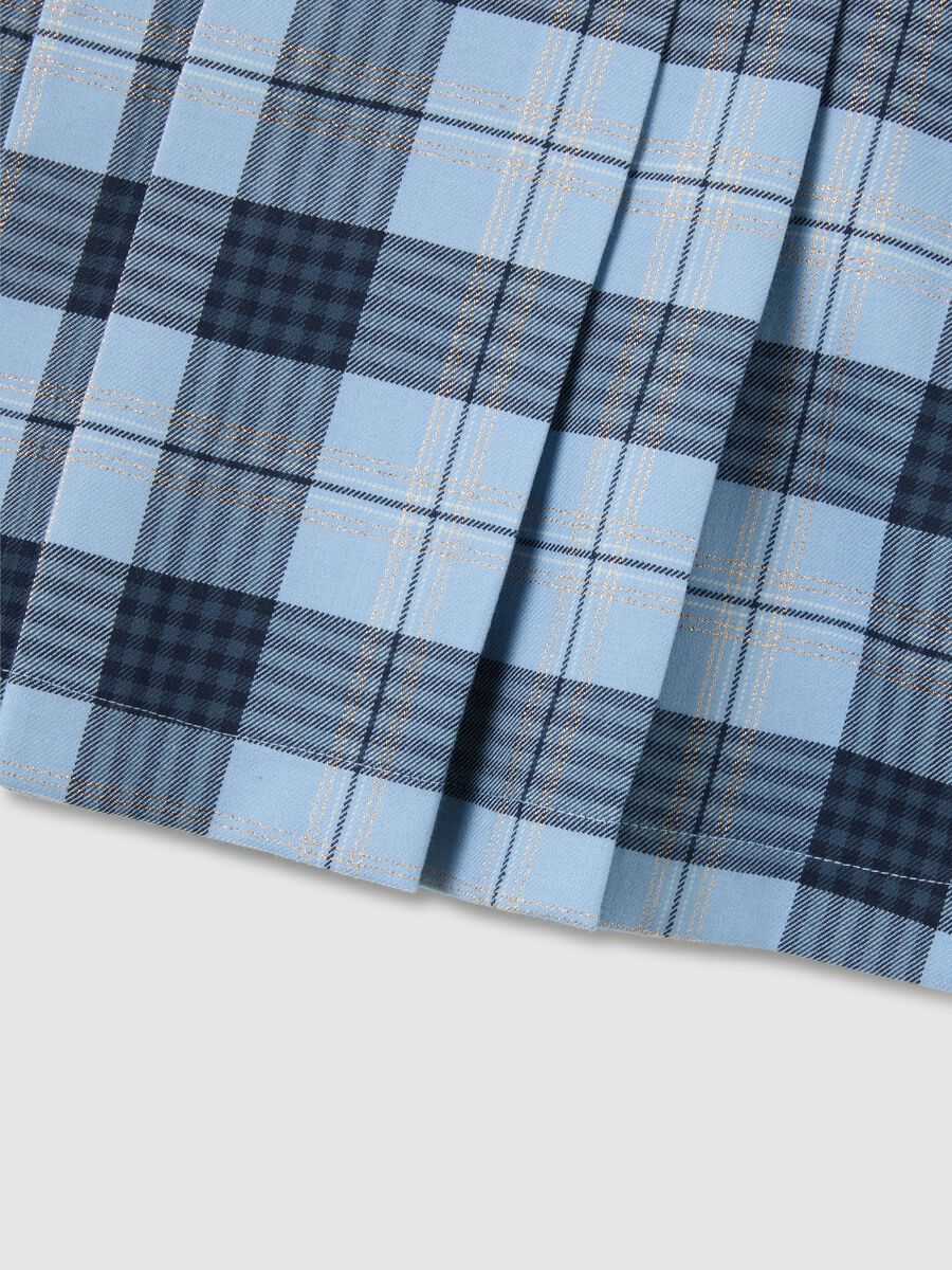 Gonna a quadri multicolor da bambina regular fit_3