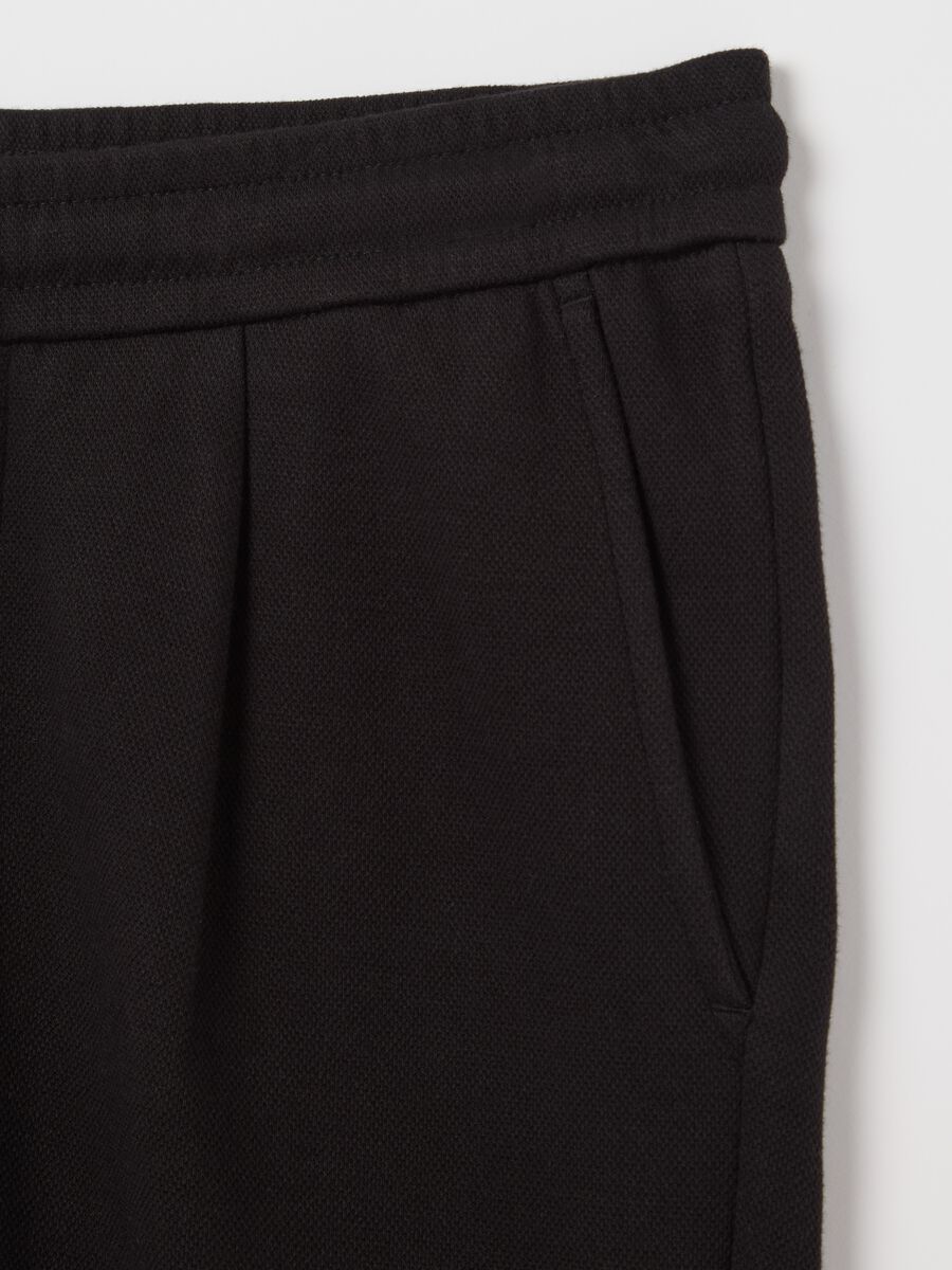 Chino Bermuda shorts in cotton with drawstring_5