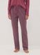 Pink pure organic cotton pyjamas with Henley neckline_2