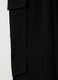 Black Linen Wide-Leg Cargo Trousers_6