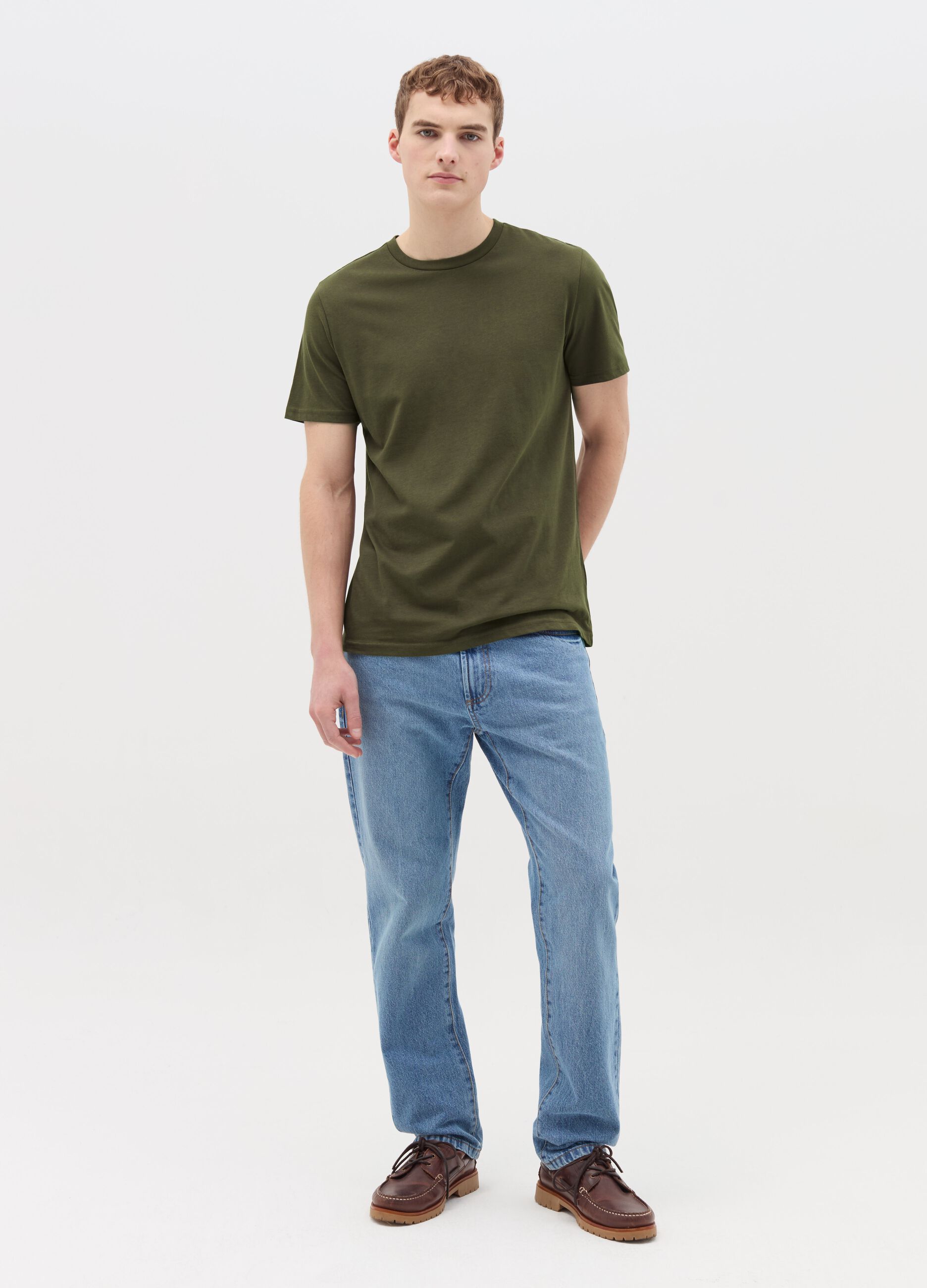 T-shirt regular fit in cotone 