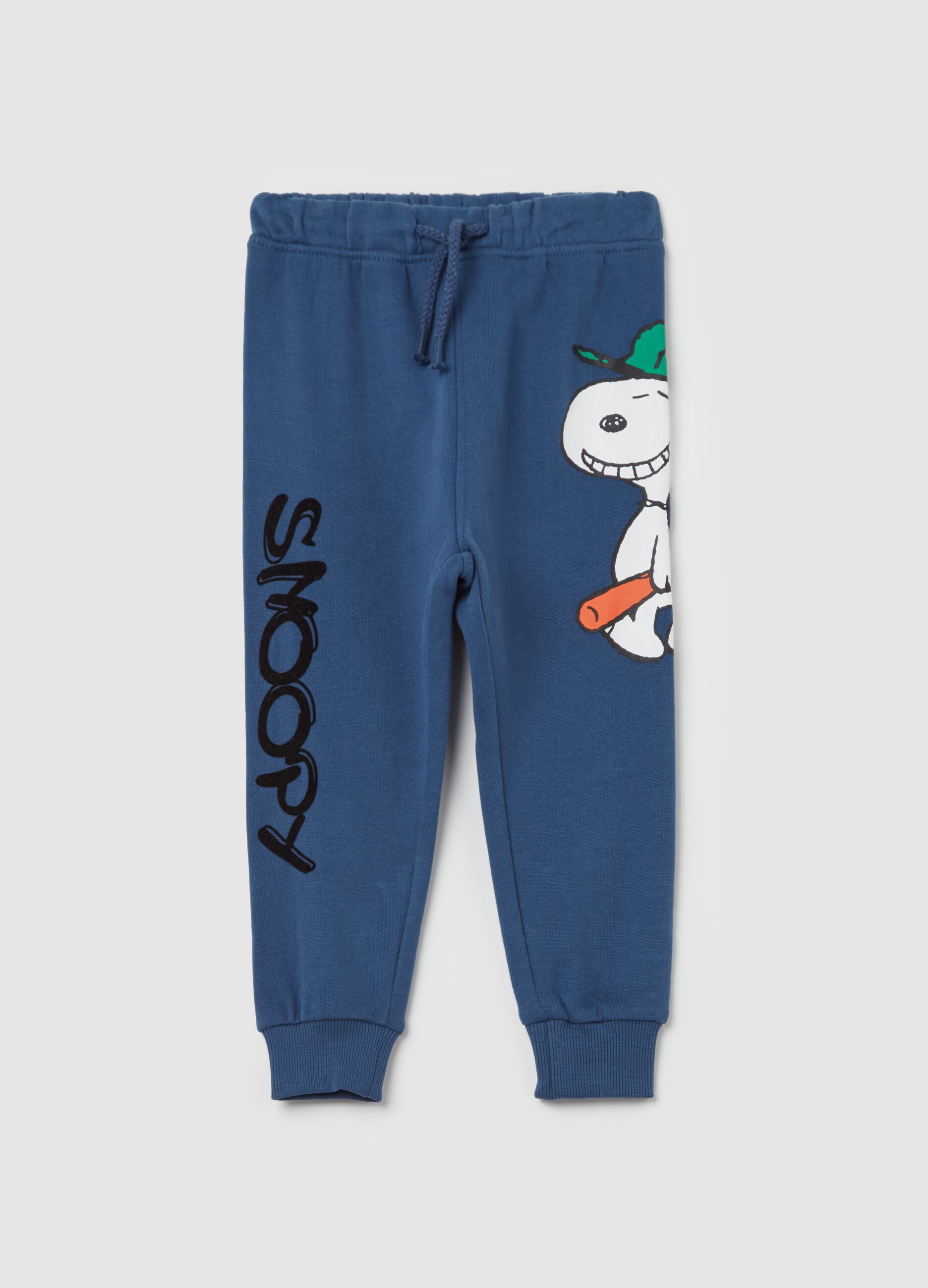 Joggers with drawstring and Snoopy print