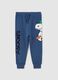 Joggers with drawstring and Snoopy print_0