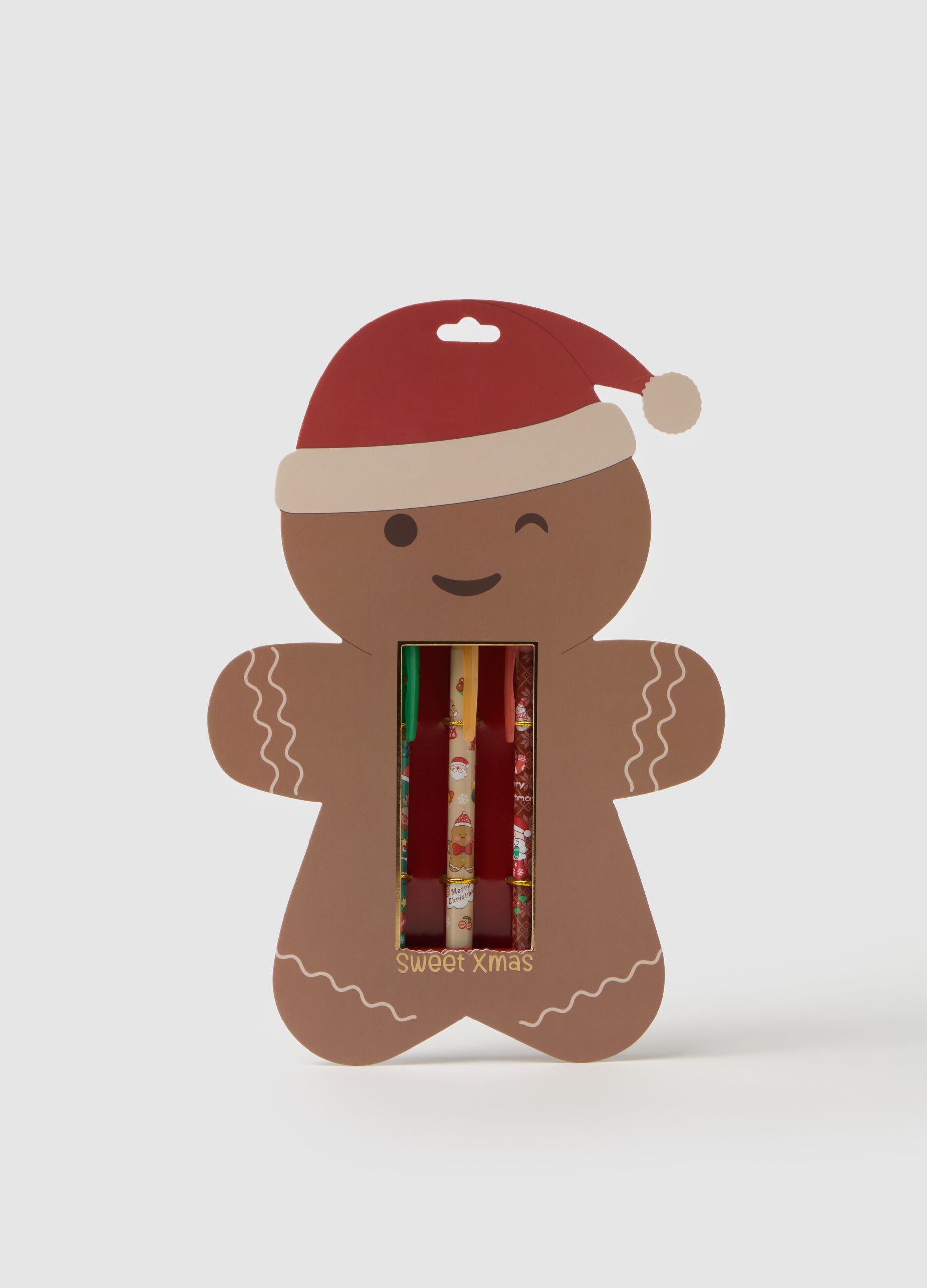 Multicolour Christmas Pen Tripack