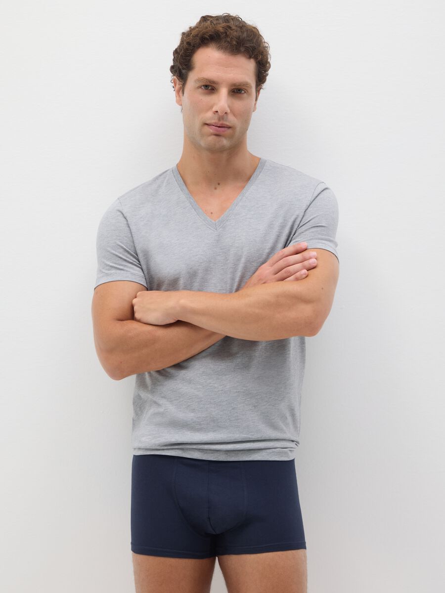 Regular fit blue pure cotton boxer set_0