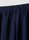 Blue pure cotton midi skirt_1