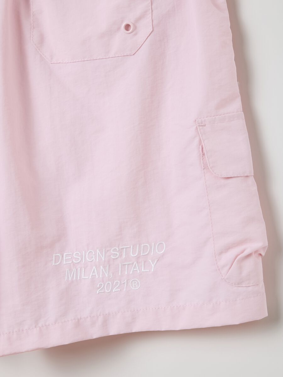 Cargo Swim Shorts Powder Pink_5