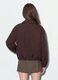 Giacca marrone regular fit con zip e collo ampio_3