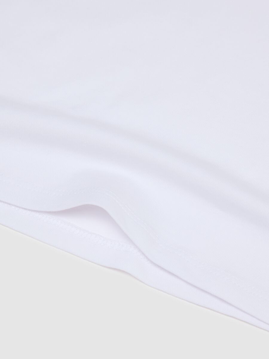 Bipack canottiere in cotone elasticizzato bianco da ragazza regular fit_2