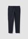 Blue stretch-fabric chino trousers_4
