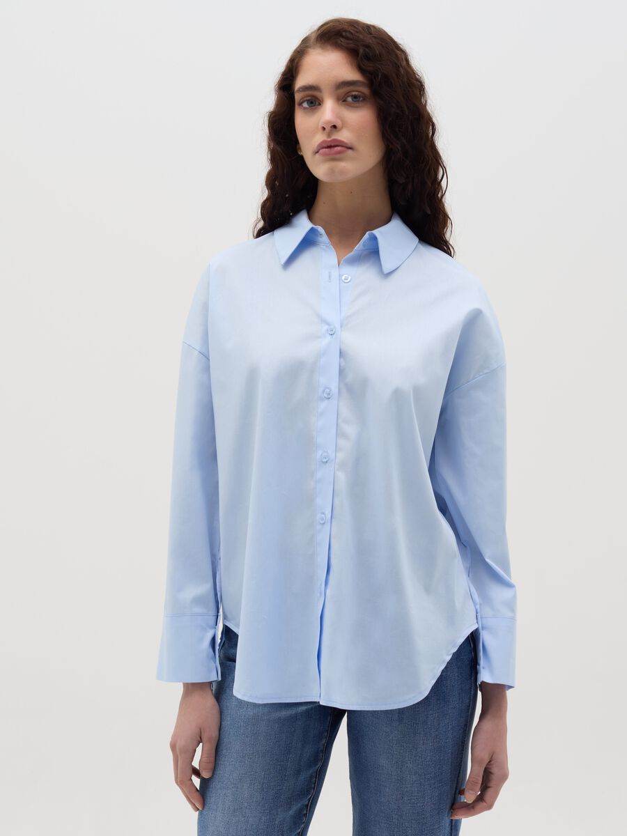 Stretch cotton shirt_0