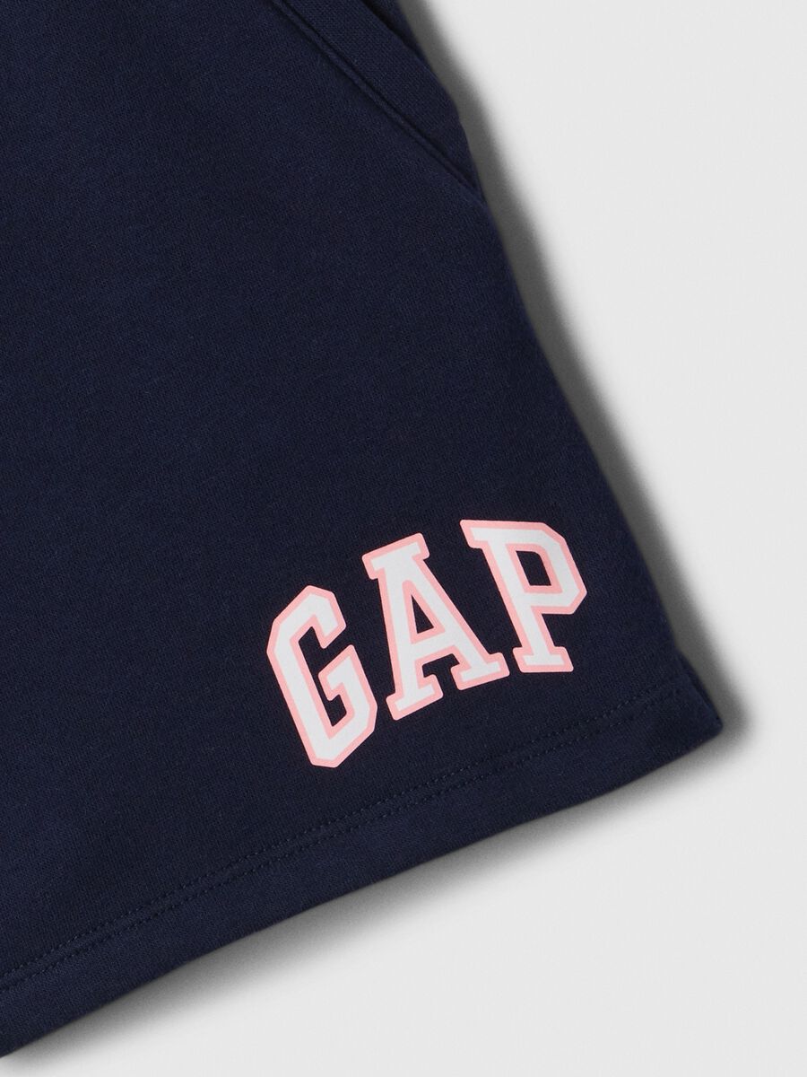 Shorts in French terry with logo print_2
