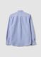 Blue striped pure cotton Oxford shirt, regular fit_2