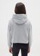 Girls' grey regular fit cotton blend sweatshirt with Stitch_1