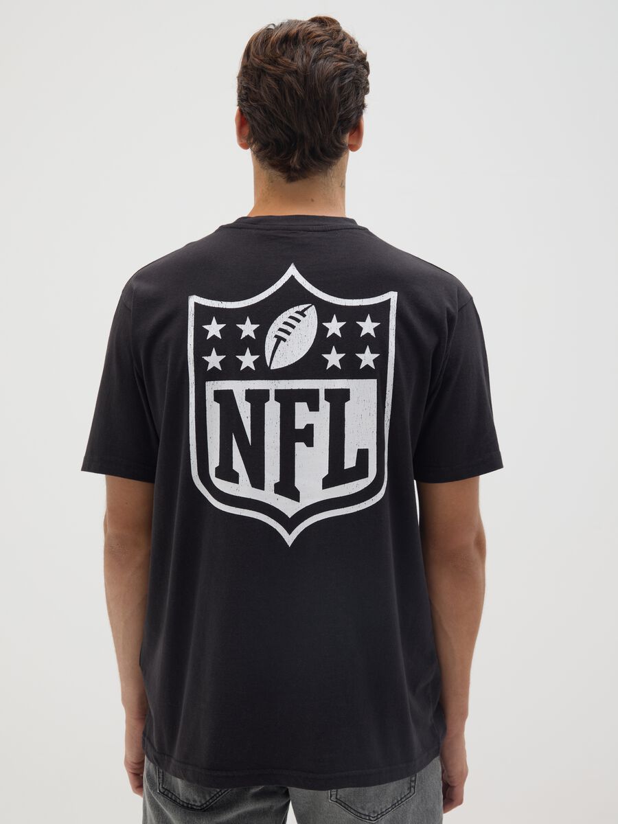 Black Pure Cotton NFL Logo T-shirt_2