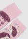 2-pack of pink non-slip printed socks in stretch organic cotton_1