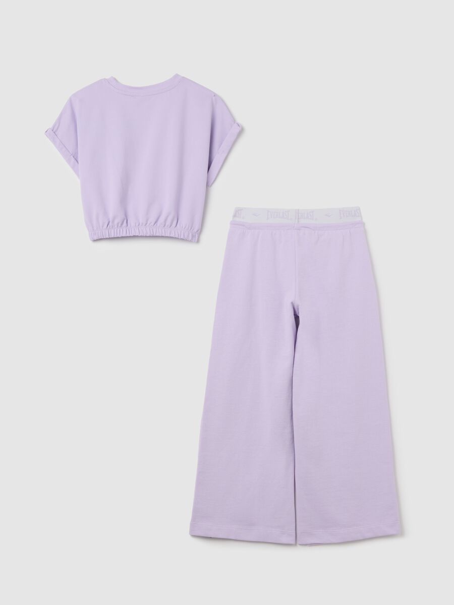 Girls’ purple regular-fit jogging outfit in 100% cotton_1