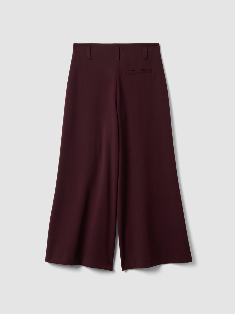 Purple wide-leg chino trousers in stretch viscose_6