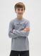 Grey pure cotton regular fit boys' t-shirt_0
