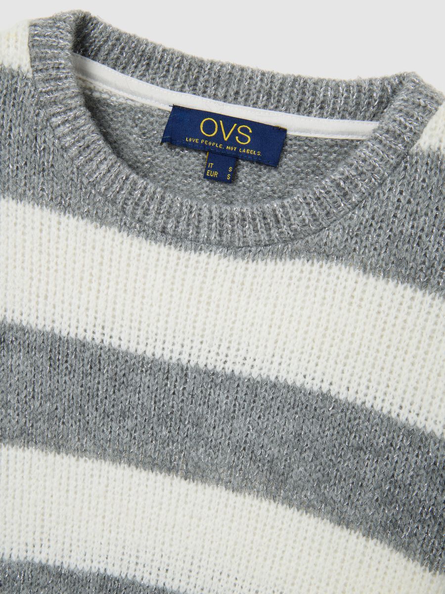 Maglia con maniche lunghe a righe multicolor regular fit_5