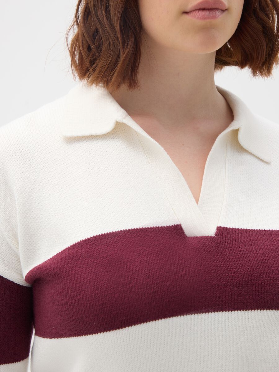 Regular fit multicolour cotton blend jumper_2