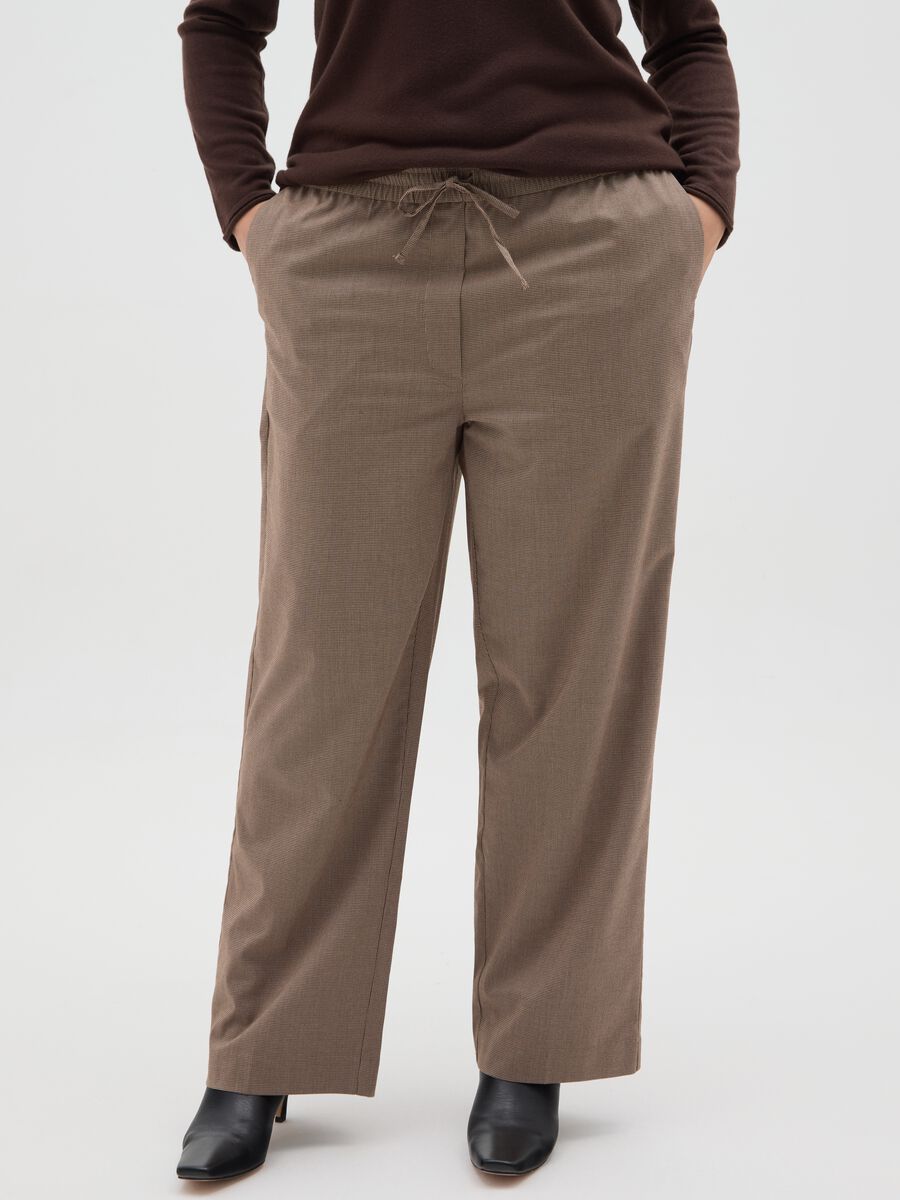 Brown wide leg trousers_1