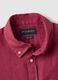 Red pure linen long-sleeve shirt regular fit_5