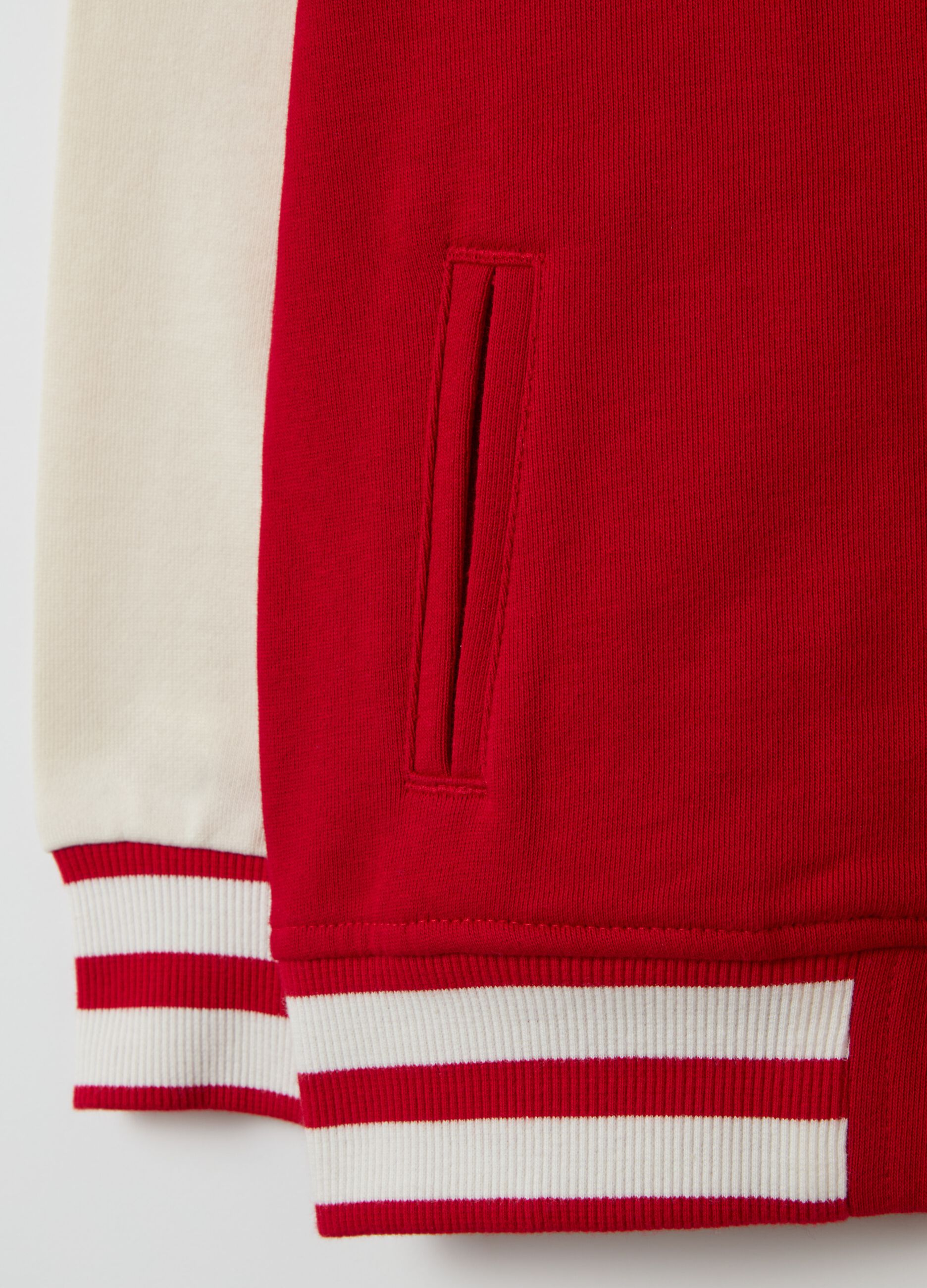 Bomber varsity bicolore stampa Spider-Man